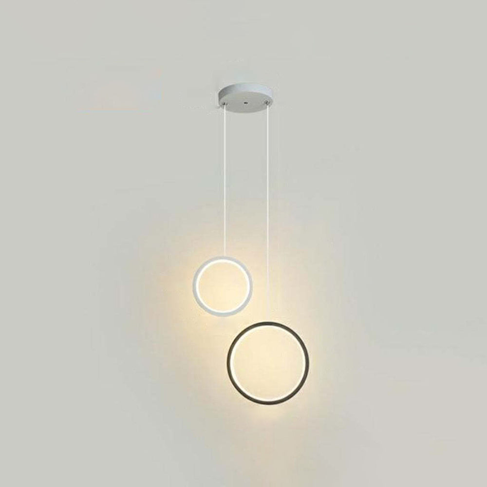 Nyla Moderne Rond LED Hanglampen Metaal/Acryl Zwart/Wit Woonkamer/Slaapkamer