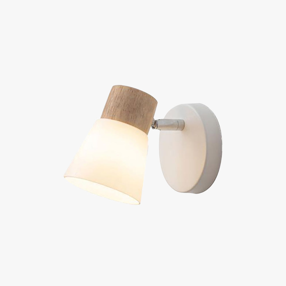 Ozawa Moderne Design LED Wandlamp Wastafel Spiegel Front Hout/Glas Wit Kelder Eet/Woon/Kelder/Hal/Badkamer