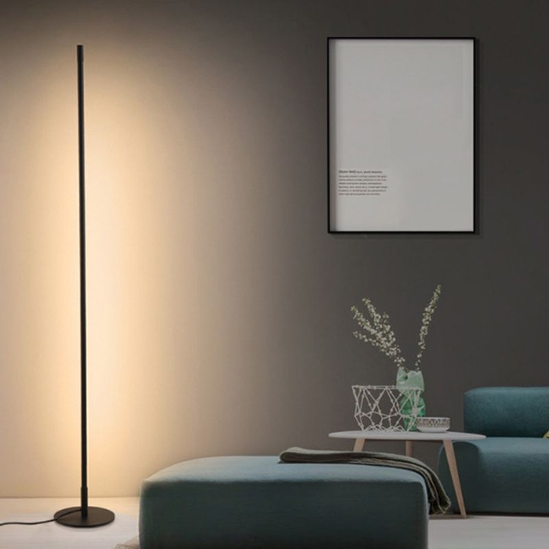 Edge Modern Industriele LED Vloerlamp Zilver/Goud/Zwart Woon/Slaapkamer Metaal&Silicagel