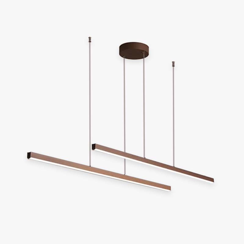 Edge Industriele LED Hanglamp Bruin Metaal Silicagel Woonkamer Eetkamer