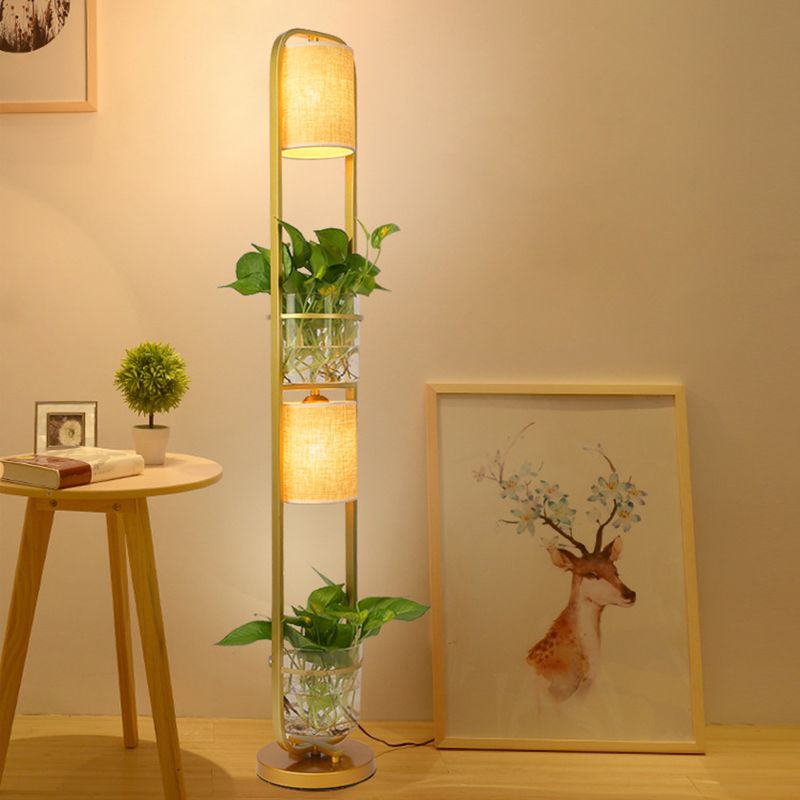 Eryn Design Eenvoudige Cilinder Heads Vloerlamp Planters Zwart/Wit/Goud Slaapkamer/Woonkamer