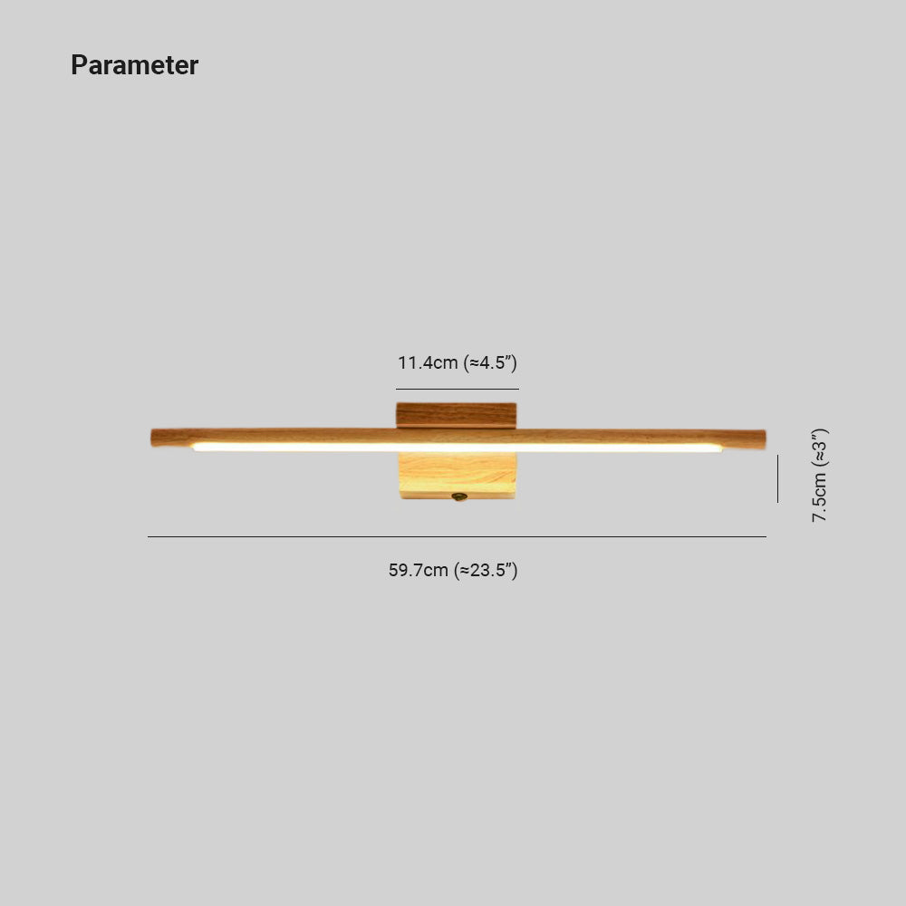 Ozawa Moderne LED Wandlamp Acryl Hout Metaal Badkamer Slaapkamer