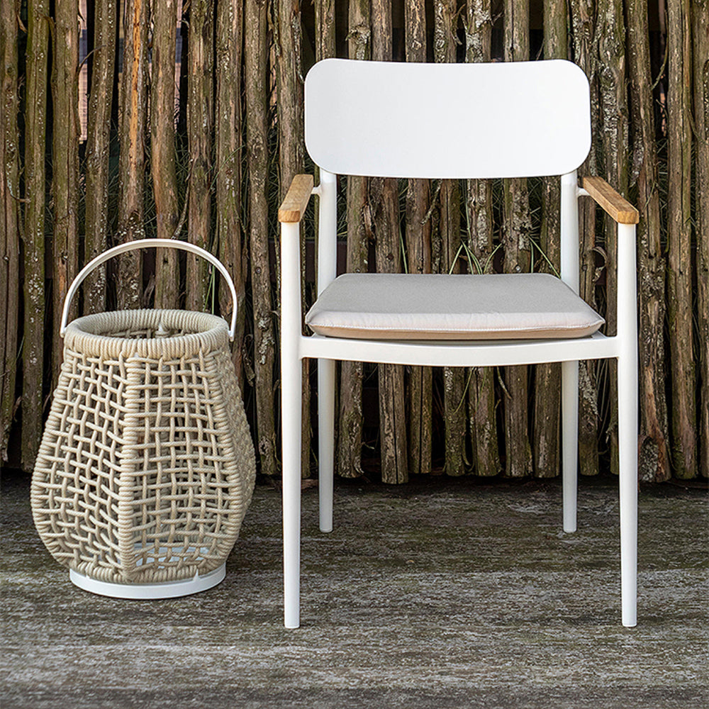 Ritta Vintage Design LED Buitenlamp Metaal/Twine Zwart Buiten