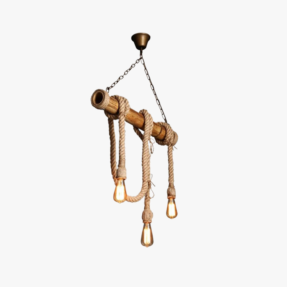 Alessio Vintage Hanglampen Hout Metaal Slaapkamer Woonkamer Eetkamer