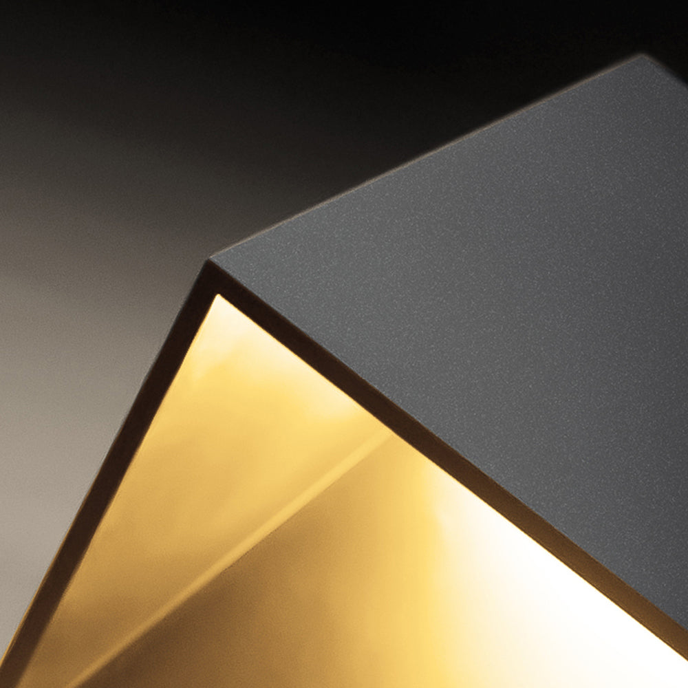 Orr Moderne Design LED Buitenlamp Zwart/Gouden Metaal/Acryl Tuin