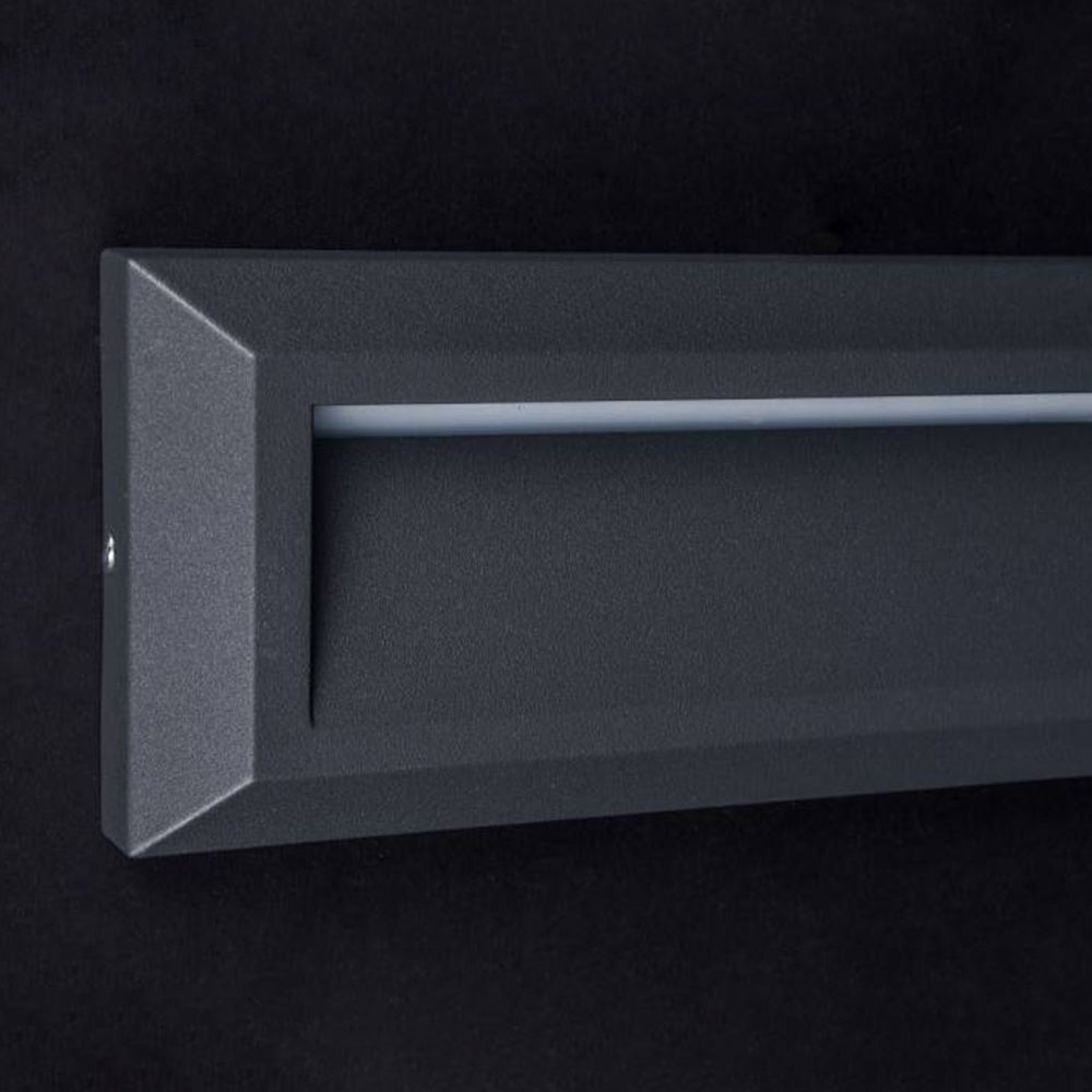 Orr Moderne Rechthoekig LED Buitenlamp Metaal Zwart Tuin/Stoeprand/Balkon