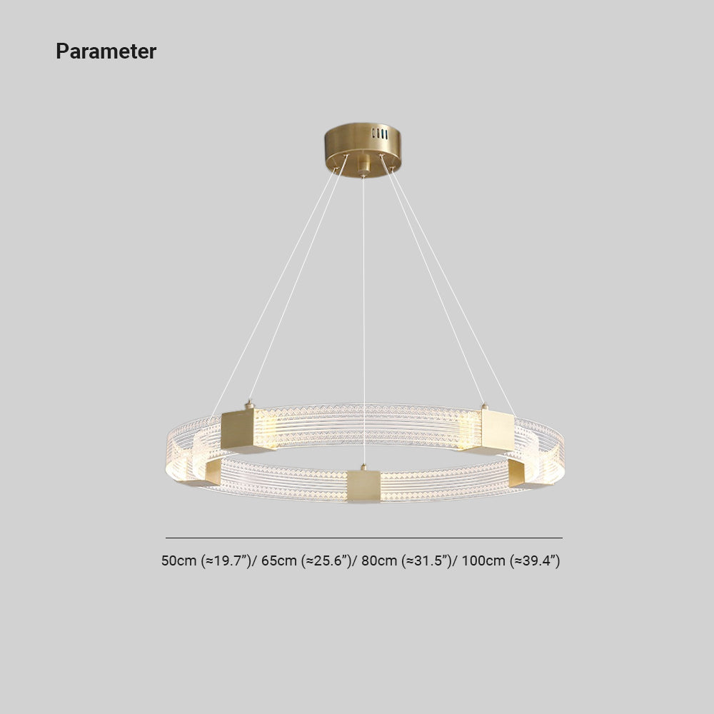 Evette Modern Ronde/Ovaal LED Hanglamp Acryl/Metaal Goud Slaap/Woon/Eetkamer