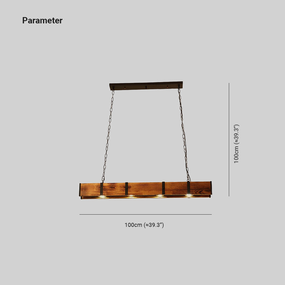 Alessio Industrie LED Hanglampen Zwart Metaal Hout Woonkamer Slaapkamer