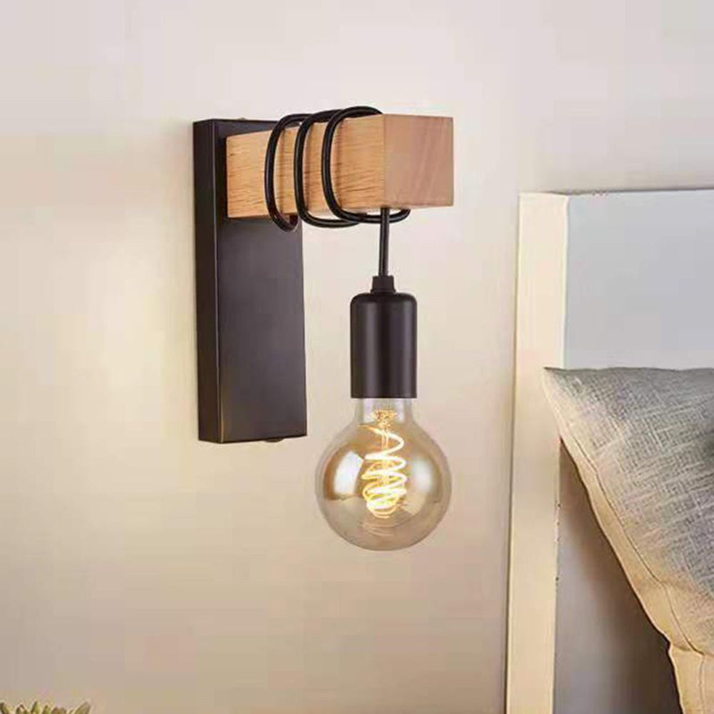 Alessio Ronde Bol Wandlamp Zwart Wit Metaal Woonkamer Slaapkamer