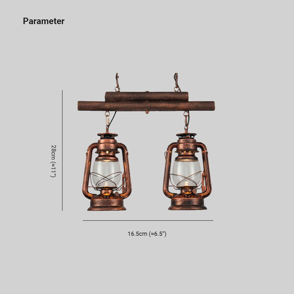 Alessio Retro Kleine LED Hanglampen Metaal Glas Woonkamer Eetkamer