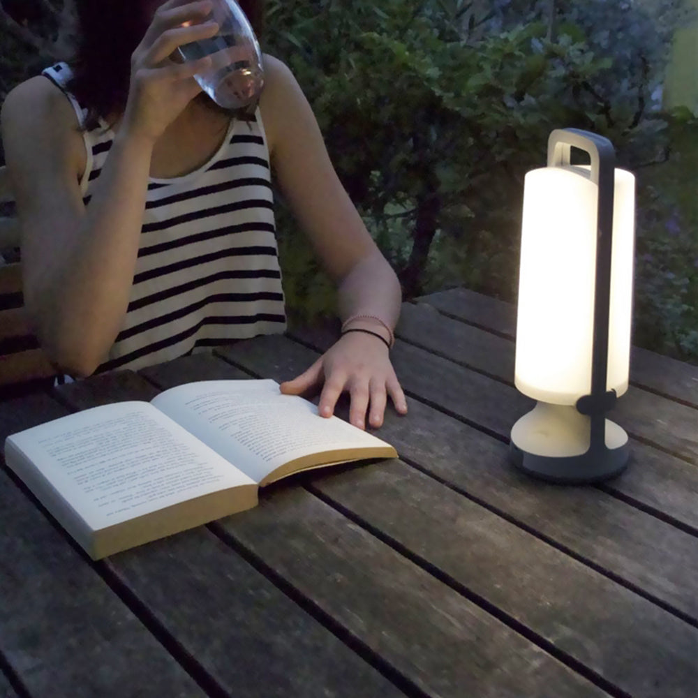 Orr Moderne Cilinder LED Buitenlamp Acryl Grijs/Wit/Groen/Oranji Tuin/Stoeprand/Balkon
