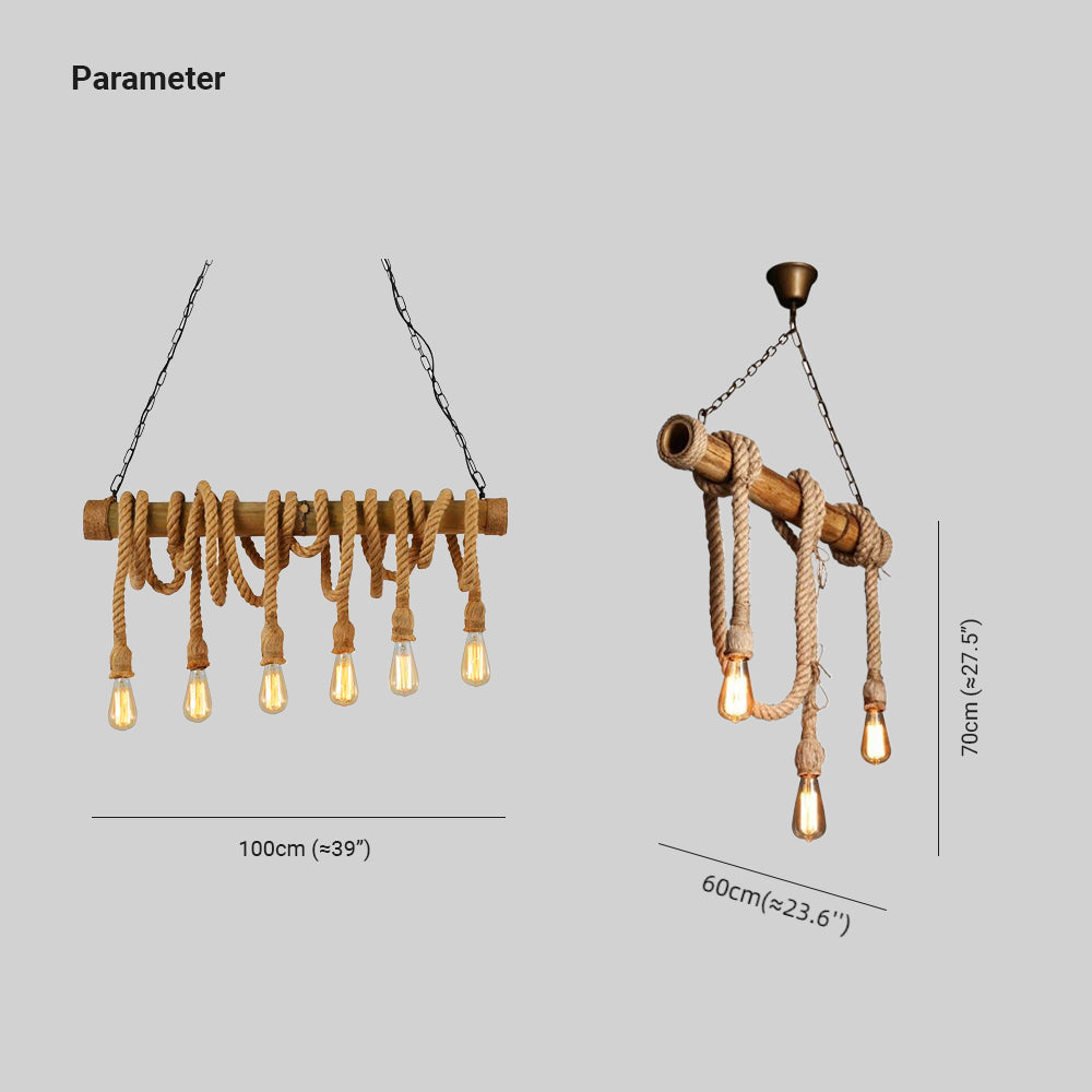 Alessio Vintage Hanglampen Hout Metaal Slaapkamer Woonkamer Eetkamer