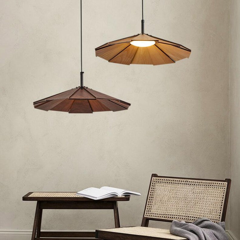 Ritta Vintage LED Hanglampen Walnoot Hout Slaapkamer/Bar/Theekamer