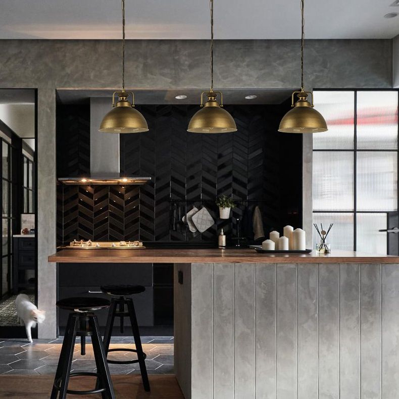 Alessio Vintage Industriële LED Hanglamp Goud Eettafel Woonkamer Metaal