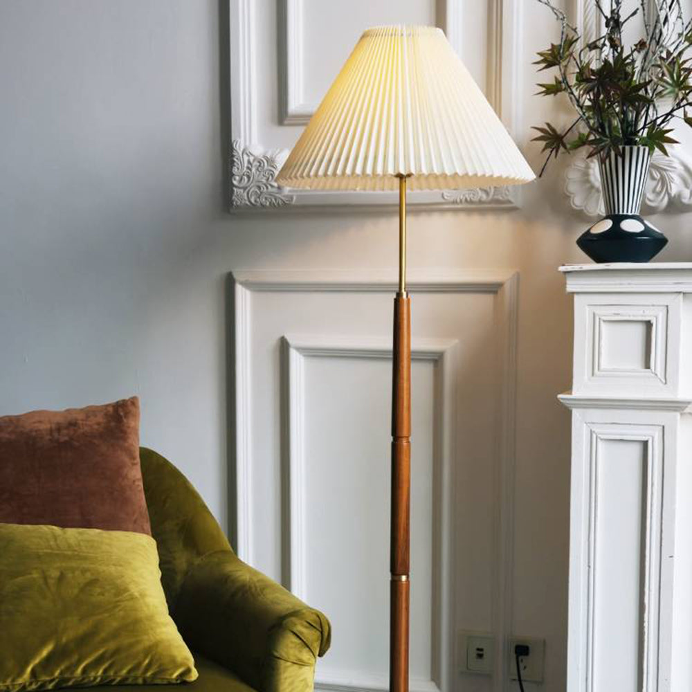 Ozawa Moderne Design Eenvoudig Notenhout/Metaal/Stof Tafel/Vloerlamp Woonkamer