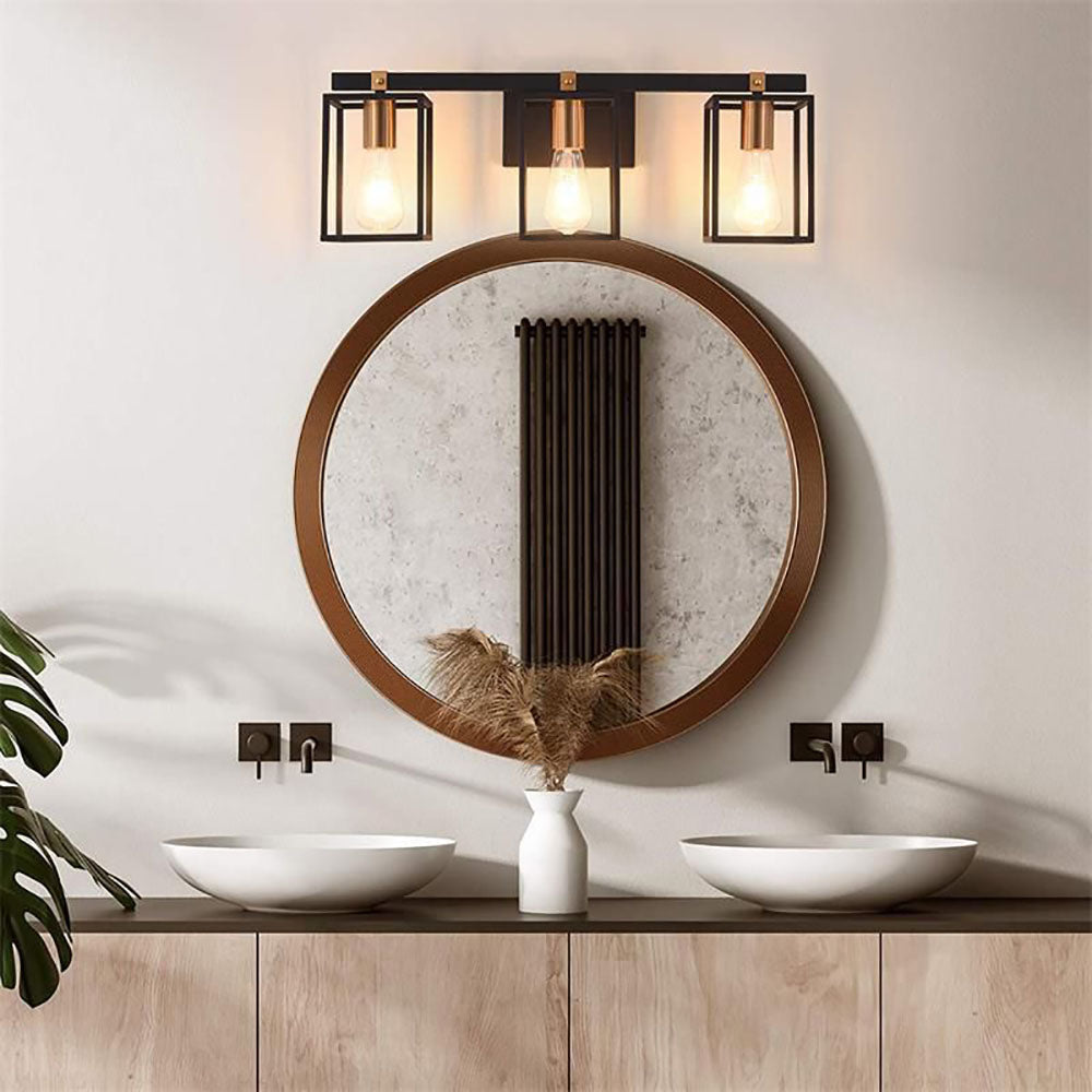 Alessio Industriele LED Wandlamp Zwart Metaal/Acryl Badkamer Binnen