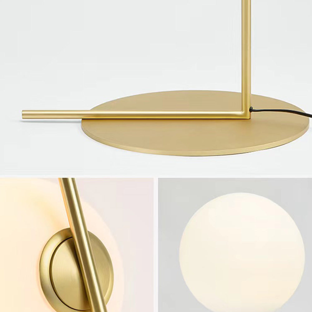 Valentina Glazen Bollen LED Vloerlamp Goud Metaal Glas Woonkamer
