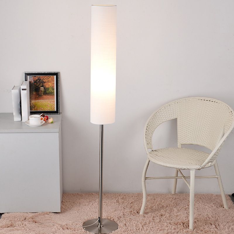 Renée Moderne Design Cilinder Stoffen Metalen Vloerlamp Wit/Rood/Bruin/Koffie Slaapkamer/Kinderkamer/Woonkamer