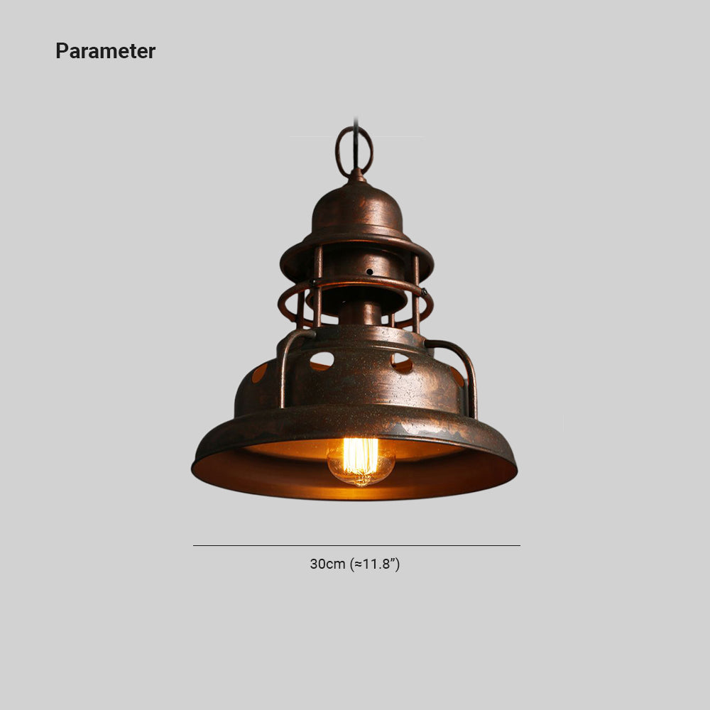 Alessio Industriele Retro LED Hanglamp Metaal Binnen Slaapkamer