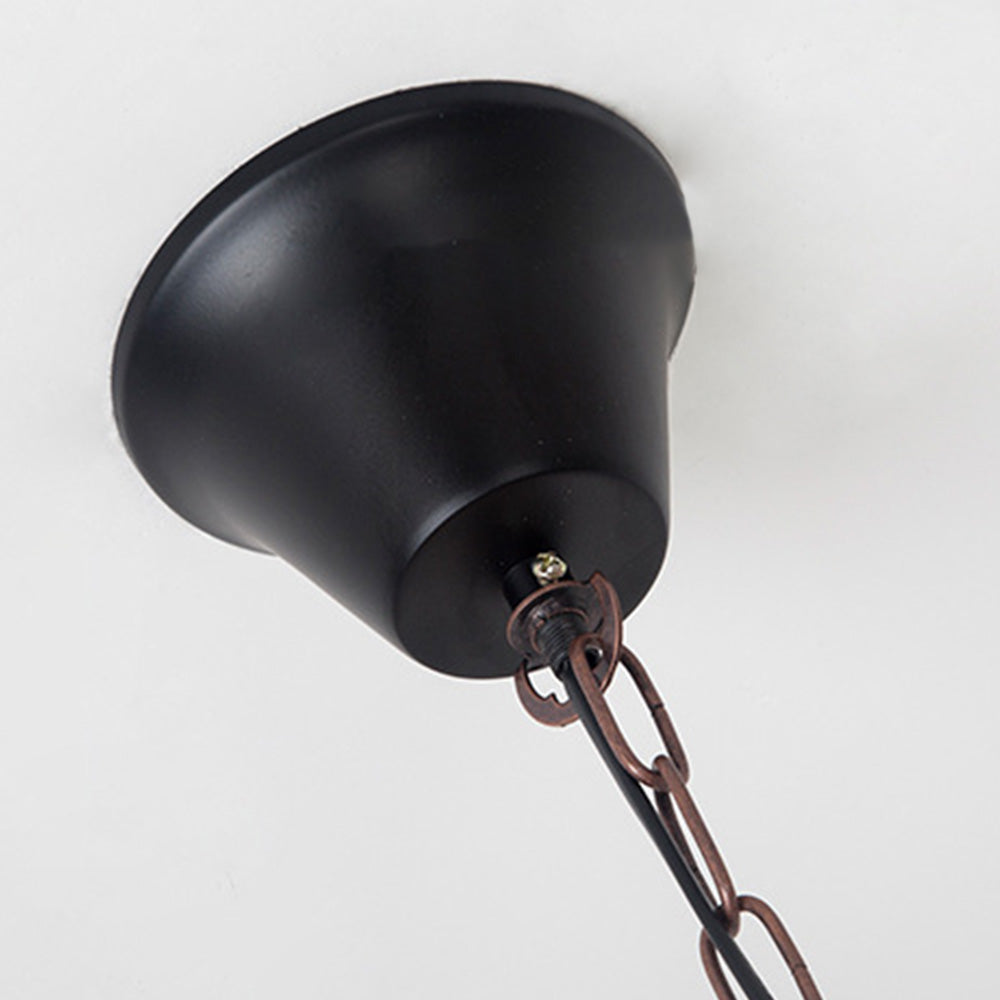 Austin Rechthoekige Retro Hanglamp Van Metaal En Hout, Woonkamer, 8.7"
