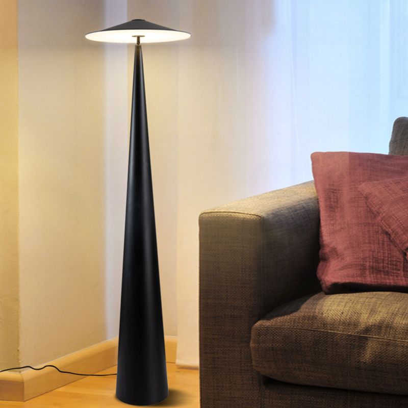 Salgado Moderne Design LED Schotelvormige Vloerlamp Zwart Metalen Eetkamer/Woonkamer