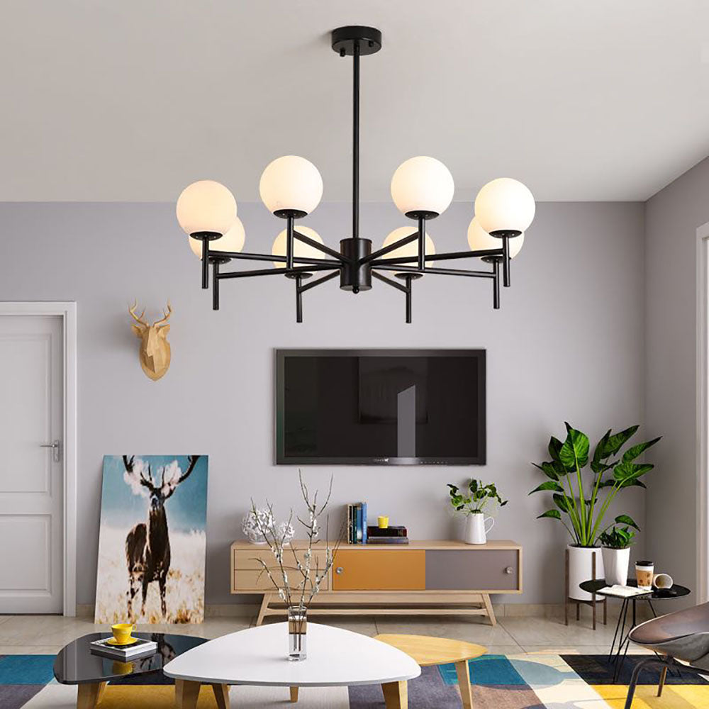 Alessio Moderne Globe LED Hanglamp Bubble Van Metaal/Glas Woonkamer