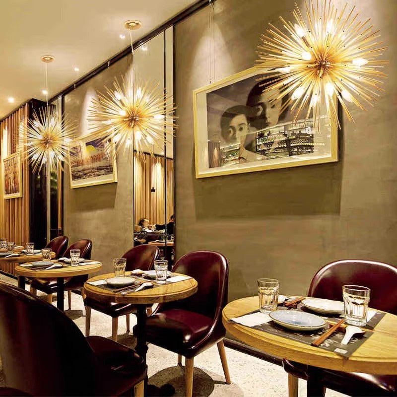 Colon Moderne LED Kroonluchters Goud Metaal Eetkamer/Woonkamer/Bedkamer