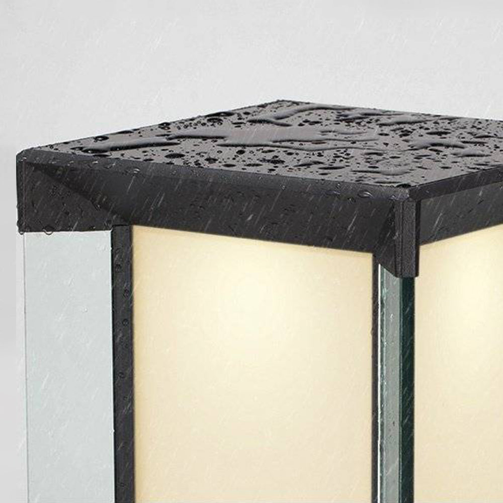 Orr Moderne Buitenlamp Zonne Metaal/Glas Zwart Tuin/Stoeprand/Balkon