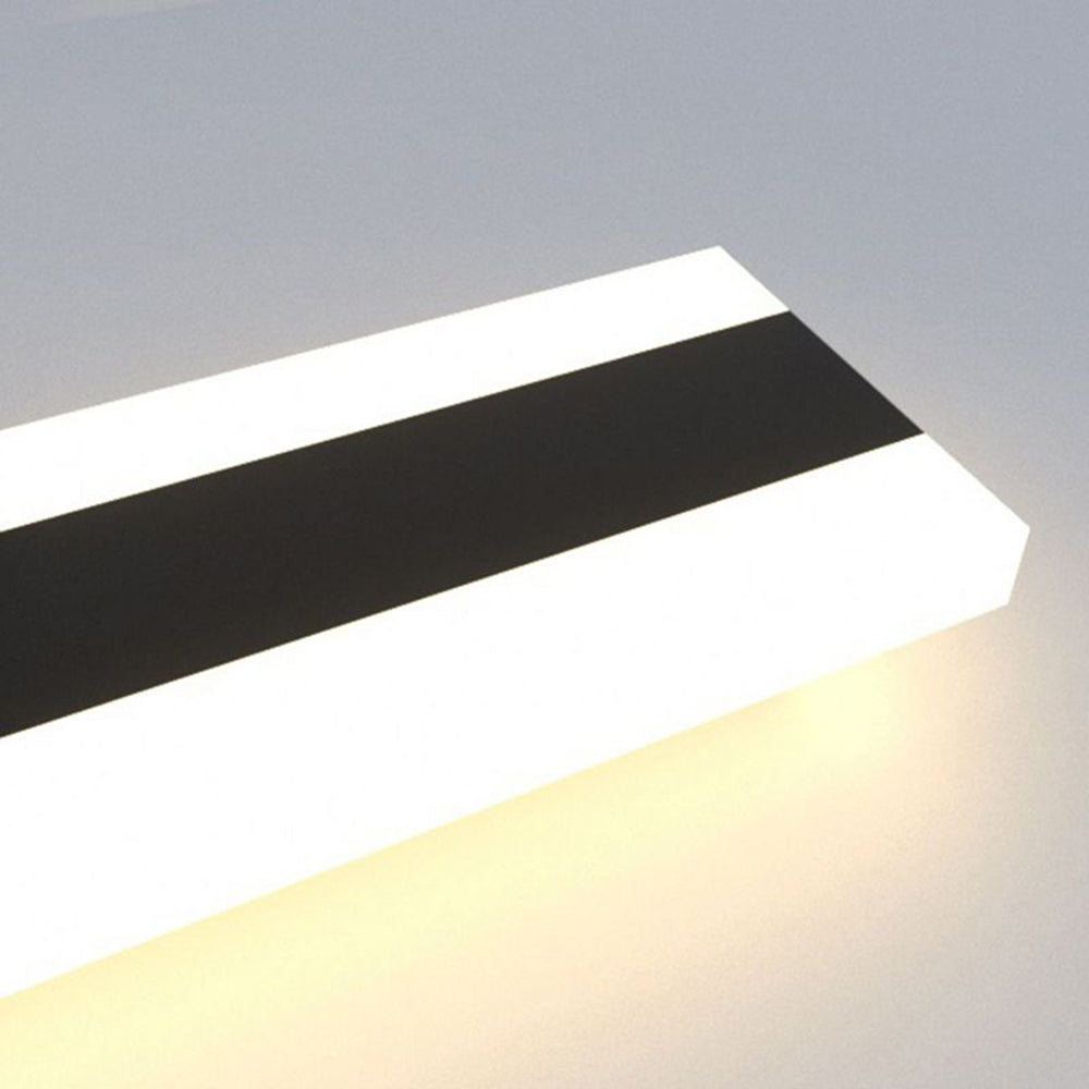 Edge Modern Minimalistische Lineaire Metaal/Acryl Wandlamp Zwart