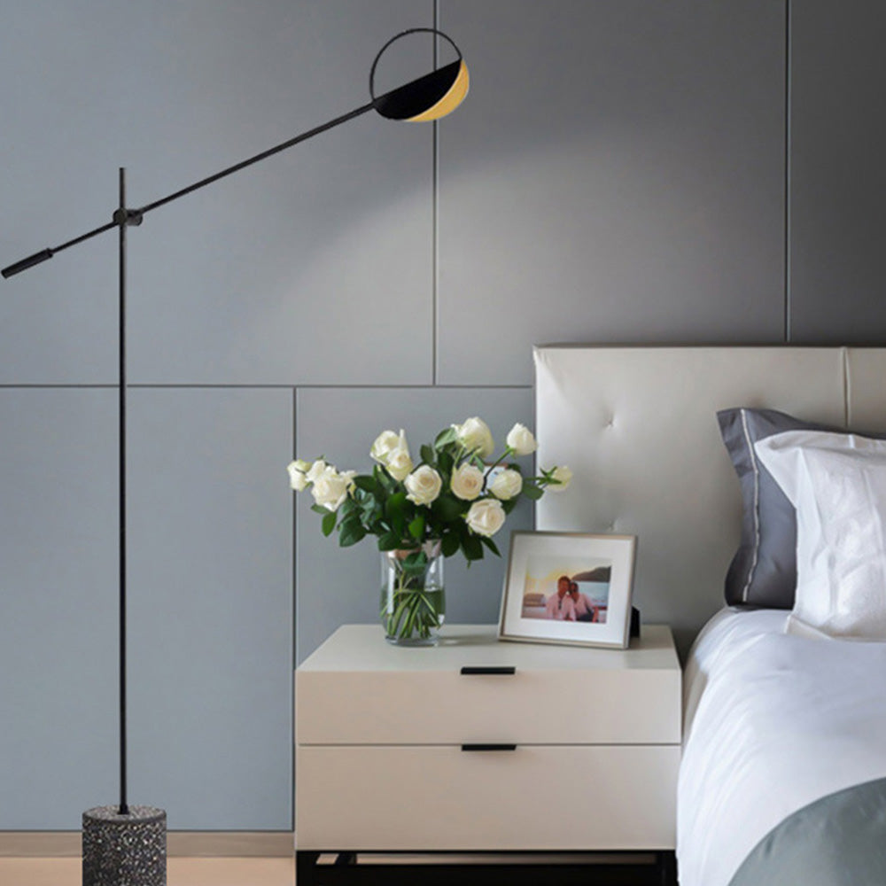 Salgado Moderne Minimalistische Vloerlamp Zwart Goud Metaal Woonkamer