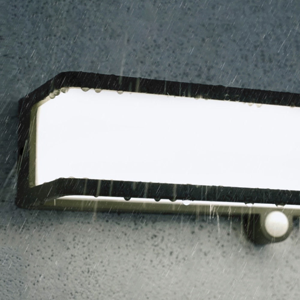 Orr Modern LED Wandlamp Witte Zwart Sensor Solar Metaal Buiten