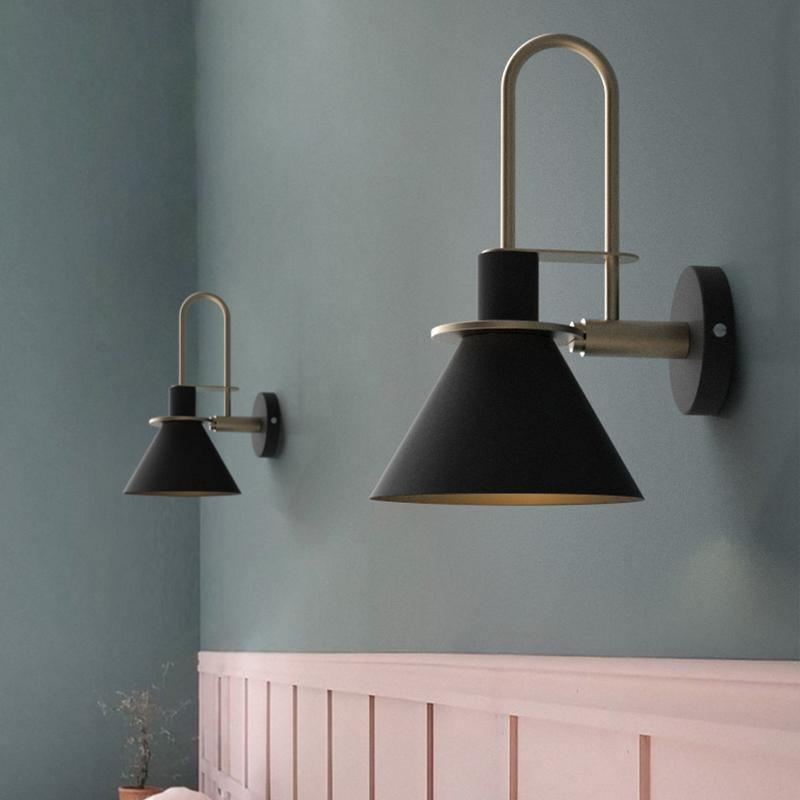 Solerine wandlamp zwart goud minimalistisch