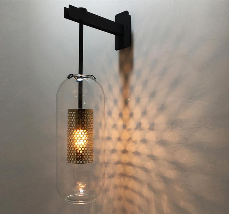 Eirinette Premium Noordse kunst glas wandlamp
