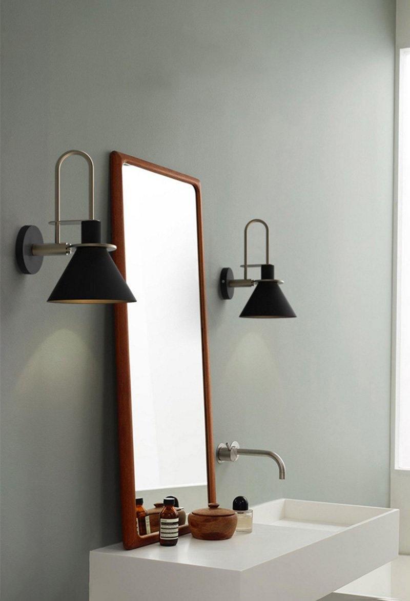 Solerine wandlamp zwart goud minimalistisch