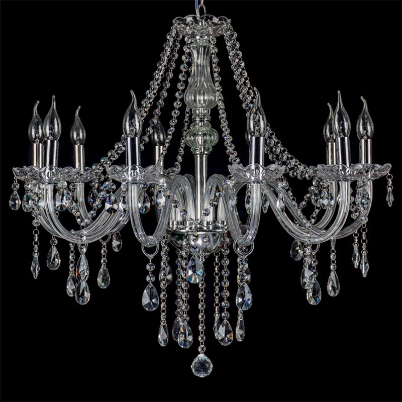 Silva Vintage Design LED Kroonluchter Glas Woonkamer Keuken