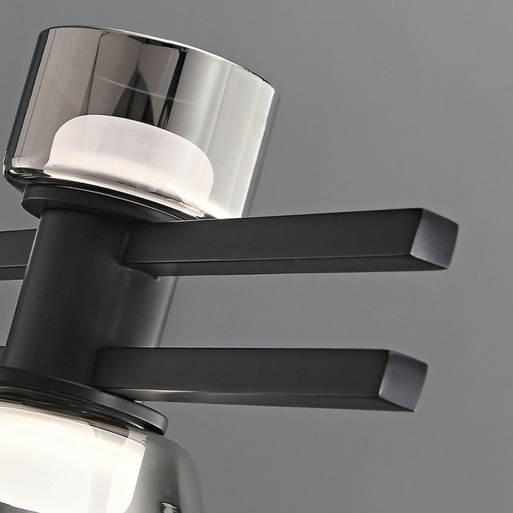 Evette Moderne Design Lineaire Hanglamp Metalen/Glas Zwart/Goud Eetkamer