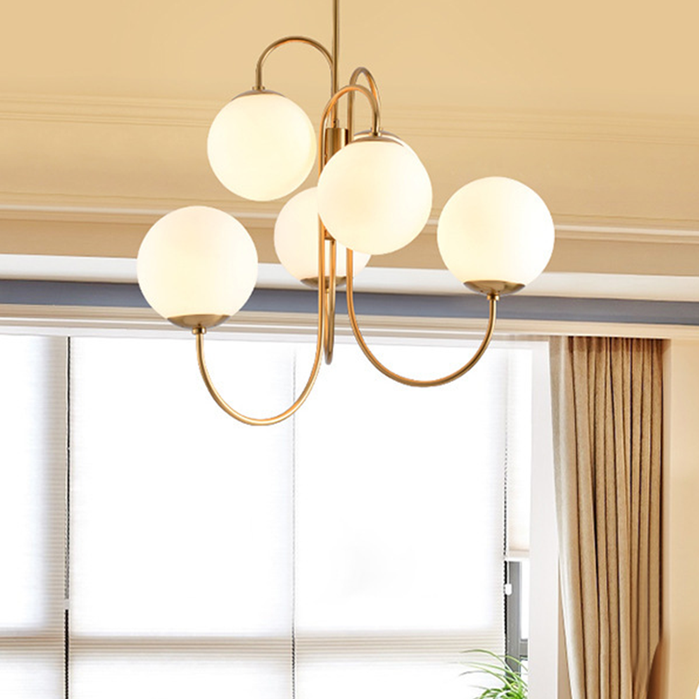 Valentina Luxueus LED Kroonluchter Glas Metaal Woonkamer Slaapkamer