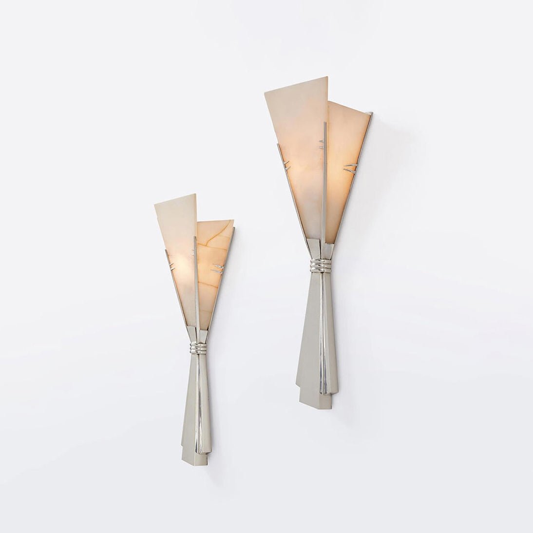 Aura albast Fan wandlamp