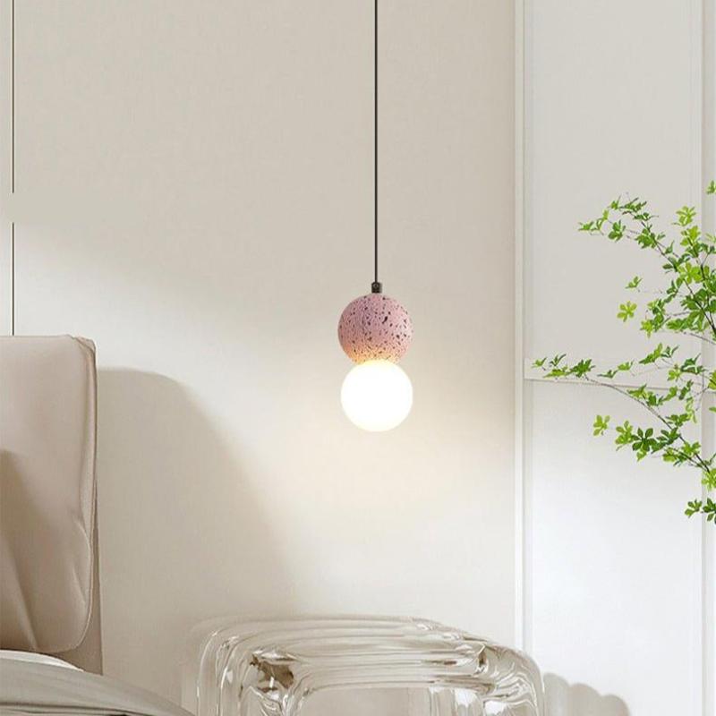 Valentina Moderne Bollen Kleine LED Hanglampen Zwart Wit Glas Eettafel