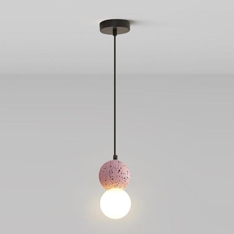 Valentina Moderne Bollen Kleine LED Hanglampen Zwart Wit Glas Eettafel