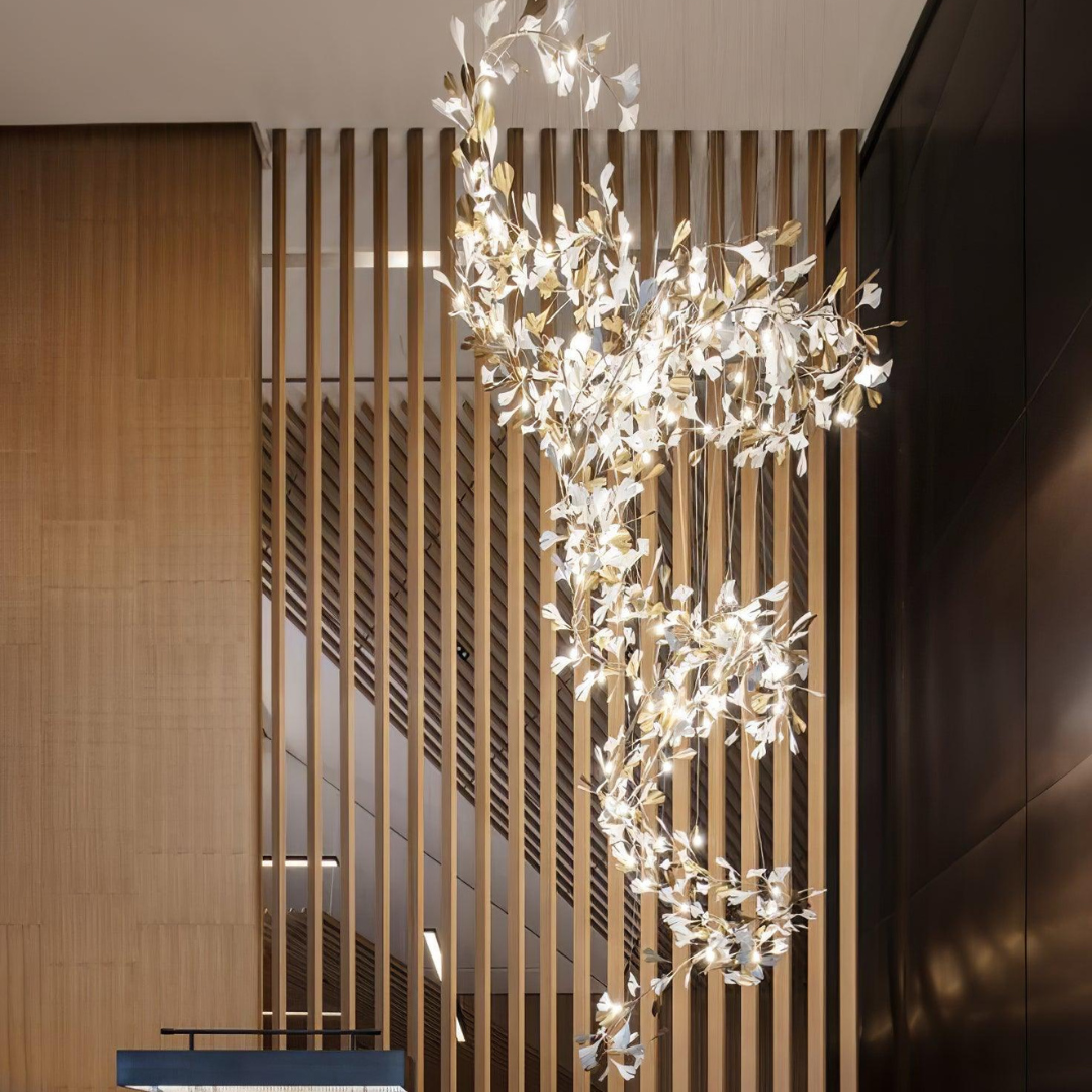Olivia Moderne Wit Blad Hanglamp, Metaal Woonkamer/Slaapkamer