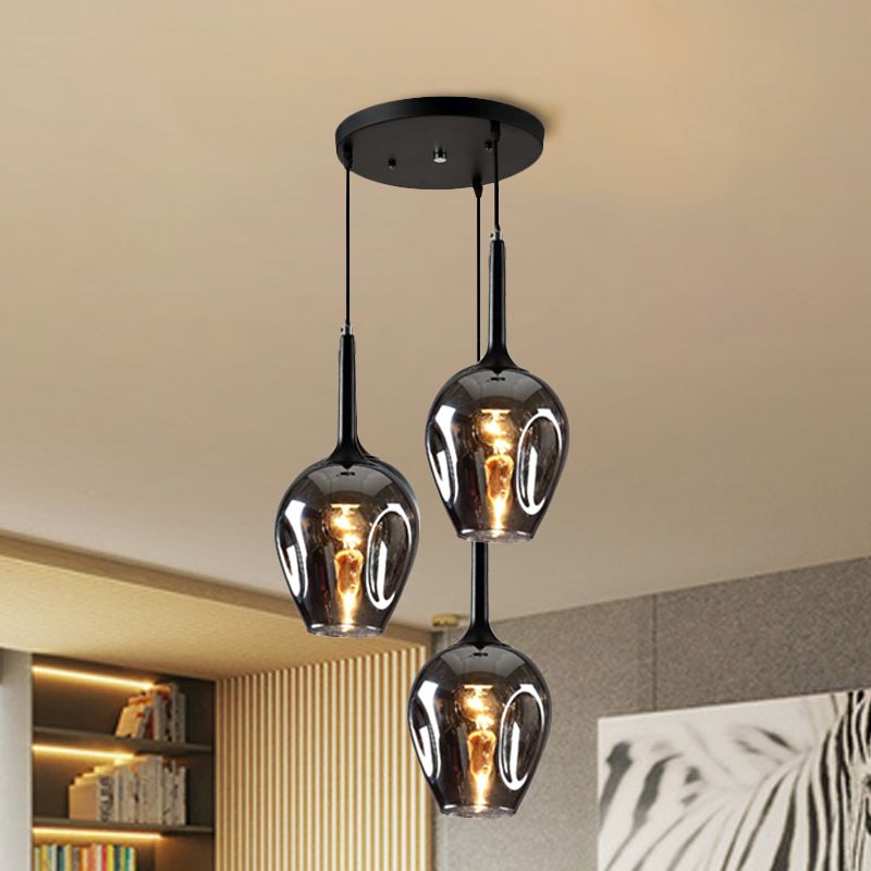 Valentina Moderne Design LED Hanglamp Glas Slaapkamer Woonkamer