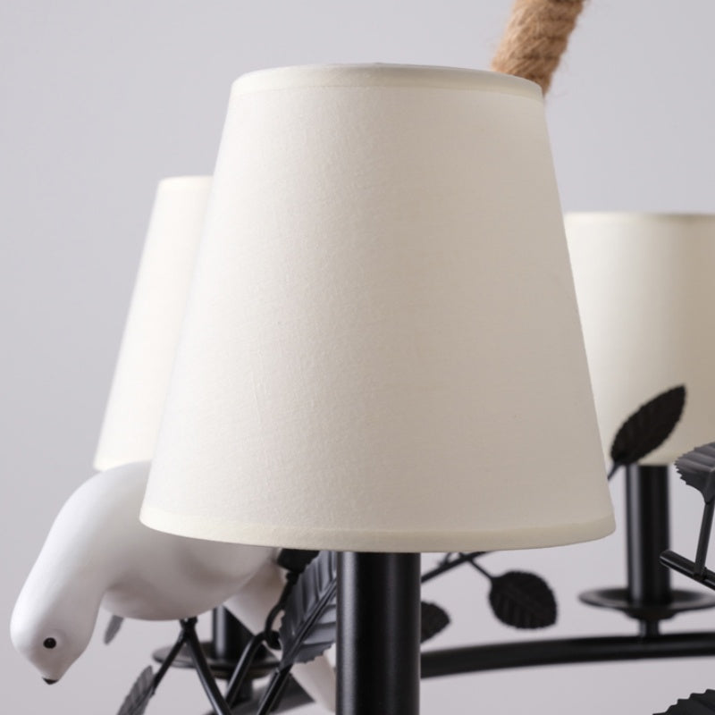 Epoch Vintage LED Kroonluchters Zwart Metaal Woonkamer/Badkamer