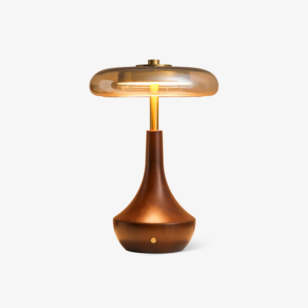Orlan houten vintage tafellamp