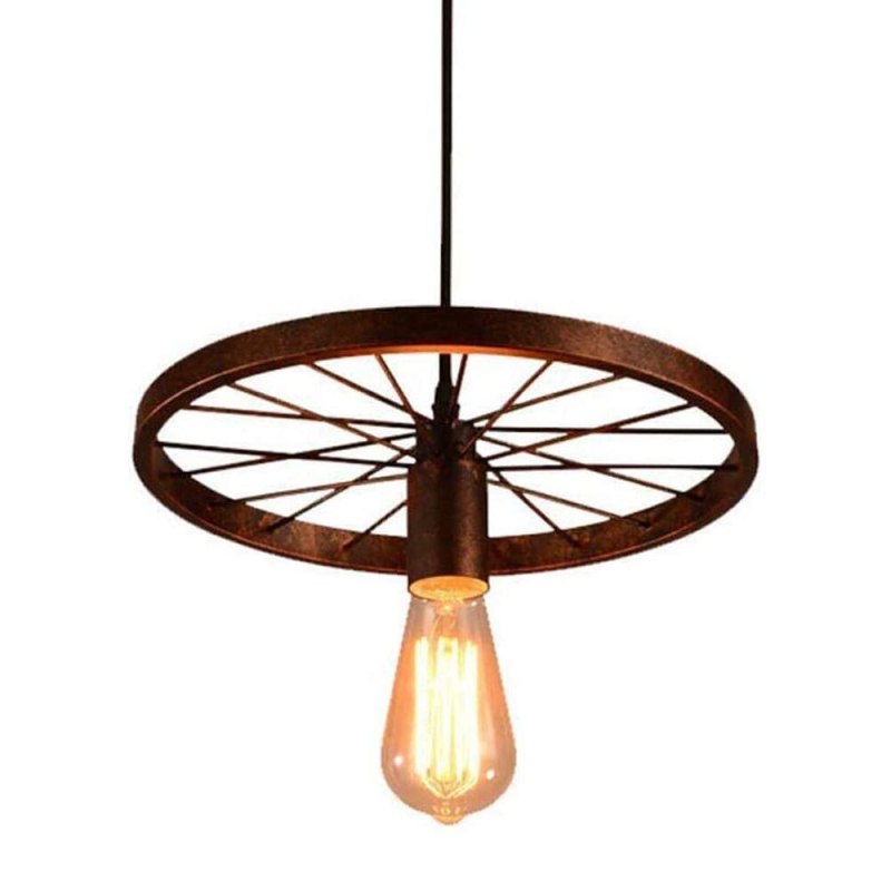 Alessio Retro LED Hanglampen Loft Zwart Rust Metaal Woonkamer