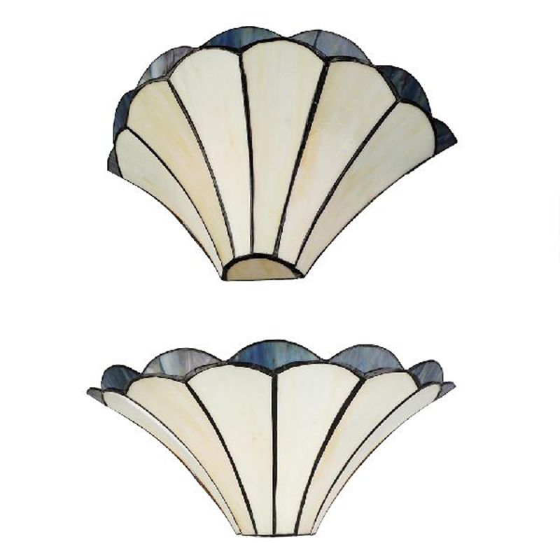 Alessio Decoratieve Glazen LED Wandlamp Met Bloem, Beige, Woonkamer