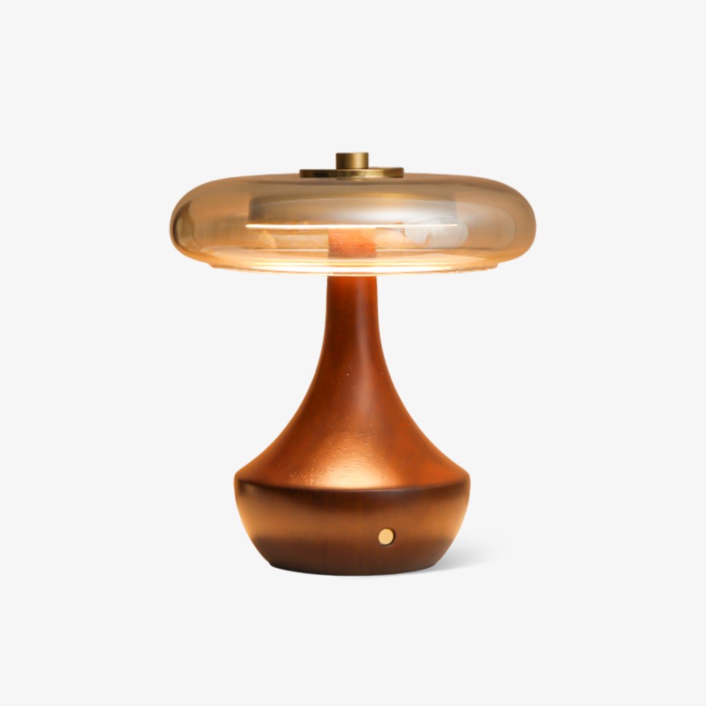 Orlan houten vintage tafellamp