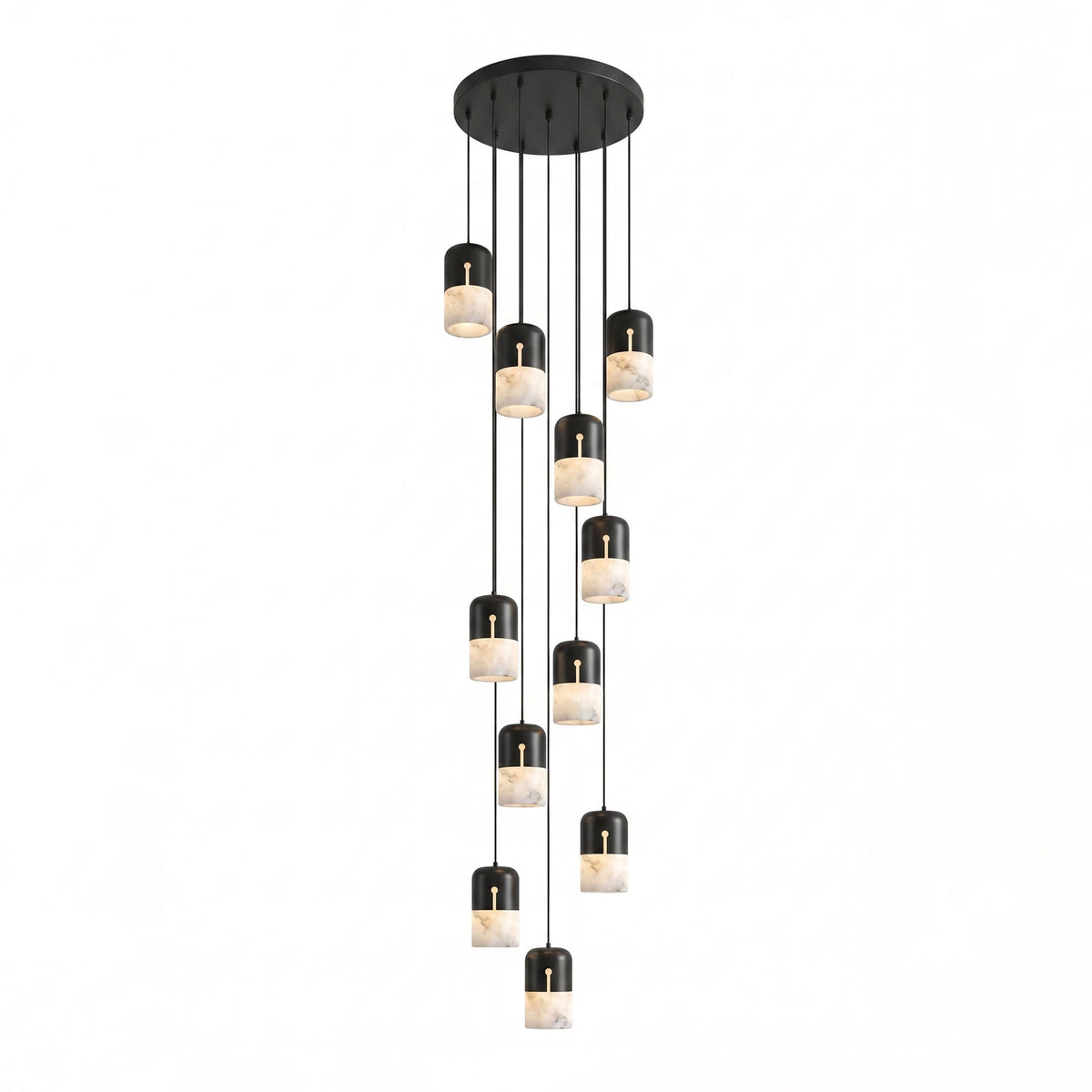 Silas Albast Tweekleurig Capsulevorm Hanglamp