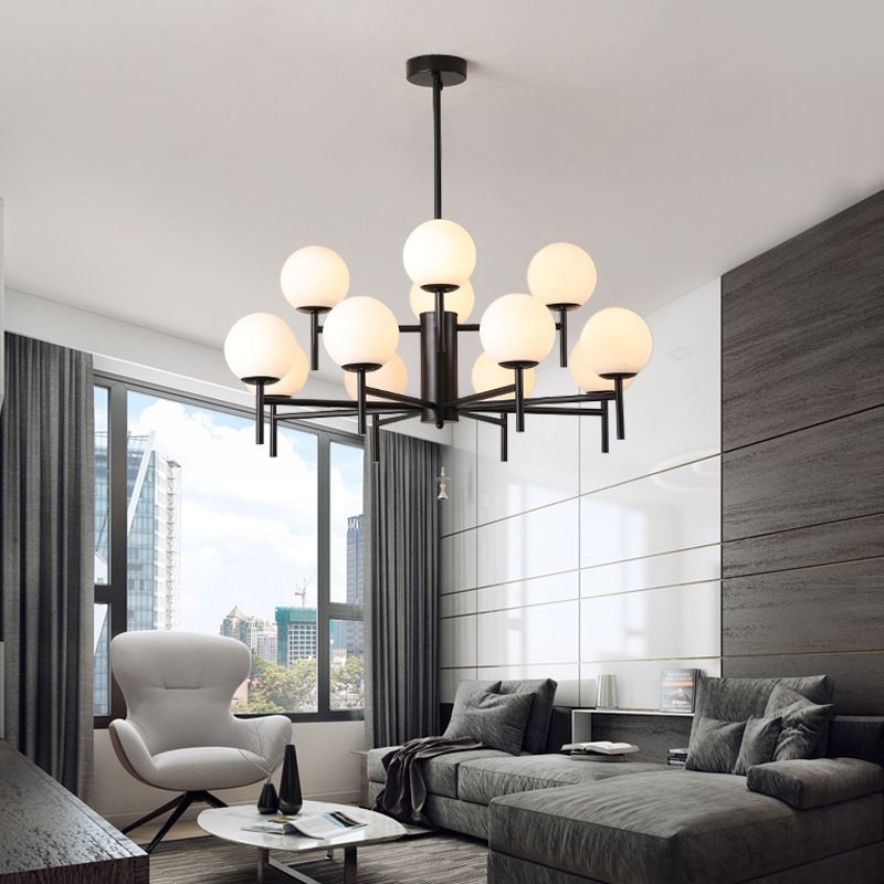Valentina Moderne Design LED Kroonluchter Metaal Zwart/Goud Woonkamer