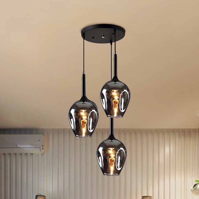 Valentina Moderne Design LED Hanglamp Glas Slaapkamer Woonkamer